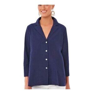 Pomander Place Navy Button Down Shirt